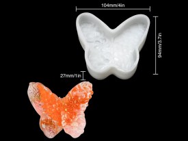 Molde silicona mariposa flores en las alas